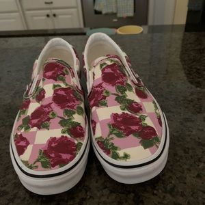 Vans slip on sneakers worn once